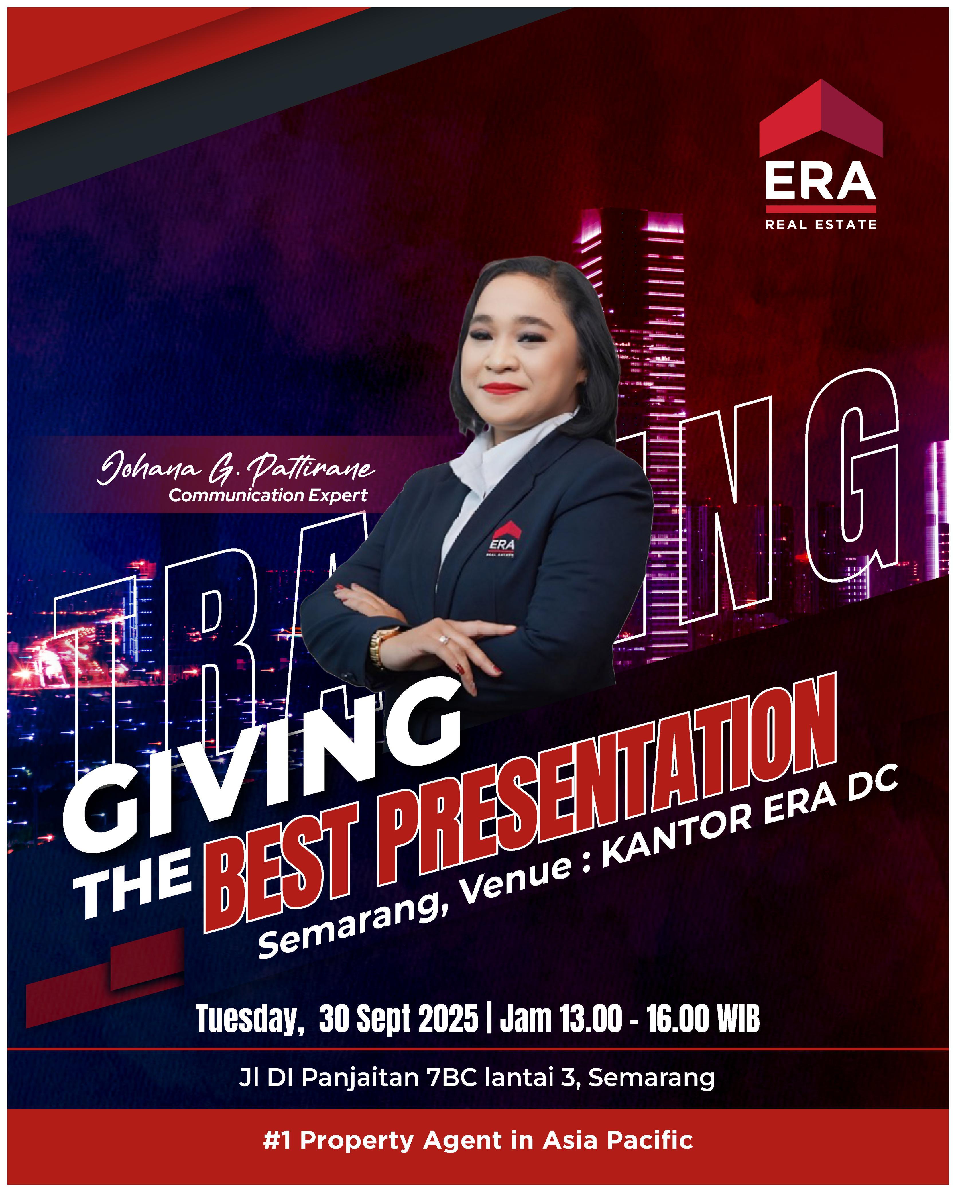 Giving The Best Presentation Khusus CENTRAL JAVA